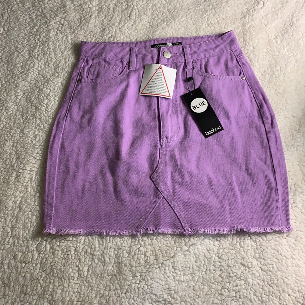 Denim mini skirt